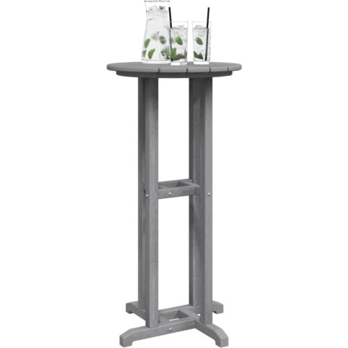 vidaXL Bar Miza Svetlo Siva 55x55x107 cm HDPE Cene