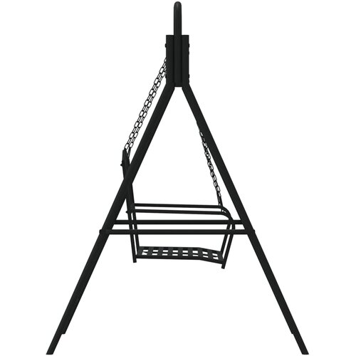  Klupa za ljuljanje 124 cm crna čelična Slike