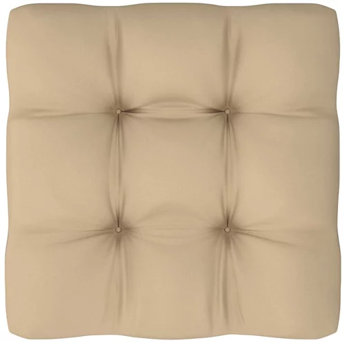 vidaXL jastuk za sofu od paleta bež 50 x 50 x 10 cm
