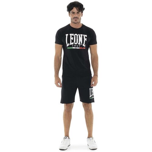 Leone 1947 Otro&scaron;ki kompleti Man Set T-Shirt + Bermuda Vintage Logo Črna Cene