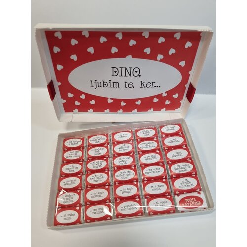  Darilo s čokoladicami LJUBEZEN ČOKDAR 31 Cene