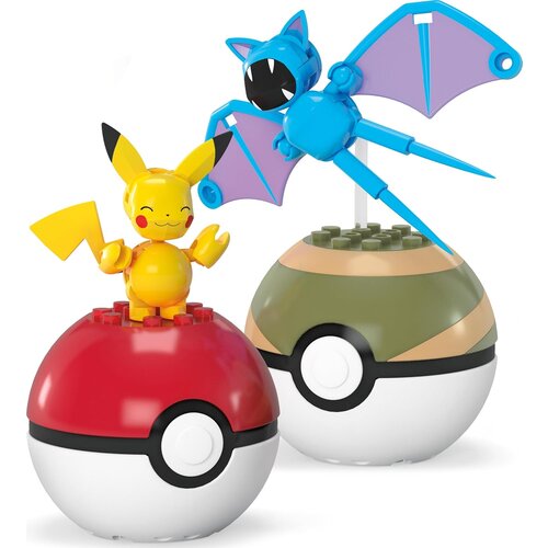 Pokemon Mattel Mega - Pikachu & Zubat Pokeballs (HXP12), (22101901) Cene