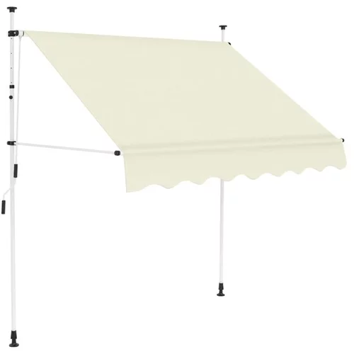  ročno zložljiva tenda 150 cm krem