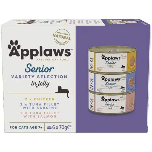 Applaws Varčno pakiranje Senior 12 x 70 g - Mešano pakiranje (3 vrste)