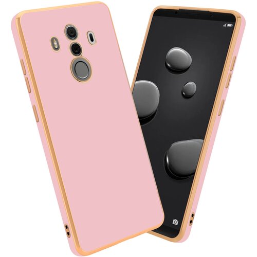 Cadorabo Ohi&scaron;je, združljiv s Huawei v sijajnem roza - zlato - za&scaron;čitni pokrov iz fleksibilnega silikona TPU in z za&scaron;čito pred kamero, (20596405) Cene