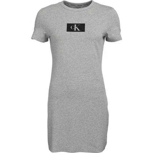 Calvin Klein ´96 LOUNGE-S/S DRESS Ženska haljina, siva, veličina