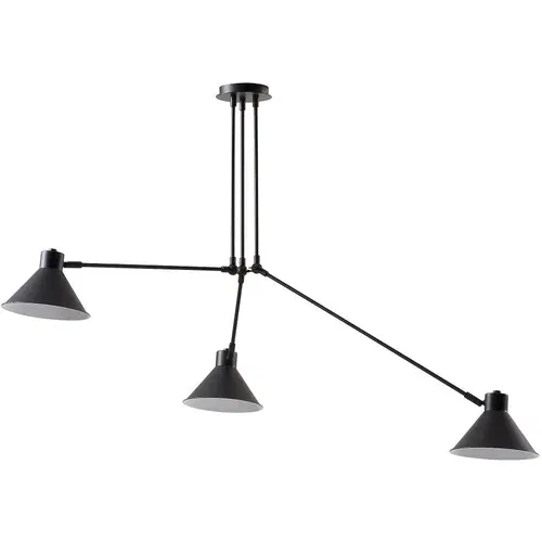 Kave Home Crna stropna svjetiljka 80x80 cm Dione – Kave Home Crna stropna svjetiljka 80x80 cm Dione –