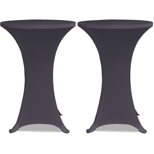  Rastezljivi Stolnjak 2 kom 80 cm Antracit boja Slike