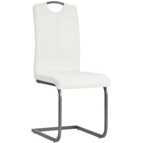 Maison Chic Nihajni Jedilni stoli - Vzorci stoli 2 kosa belo umetno usnje A1533, (22031051) Slike