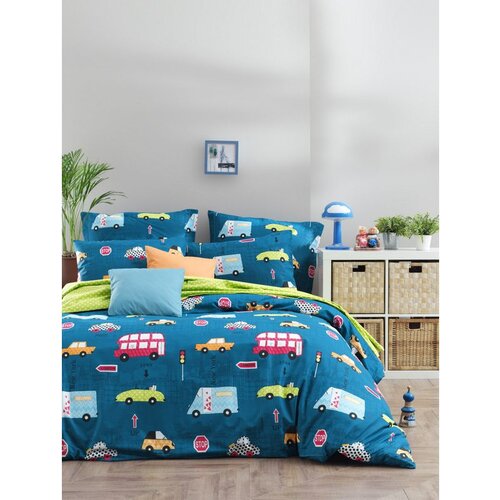  paula - blue blue king quilted bedspread set (fr) Cene