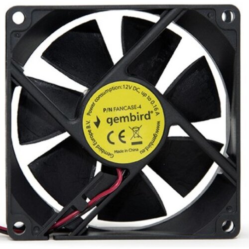Gembird FANCASE-4 ventilator za kuciste konektor 80x80x25mm, 4-pina Cene