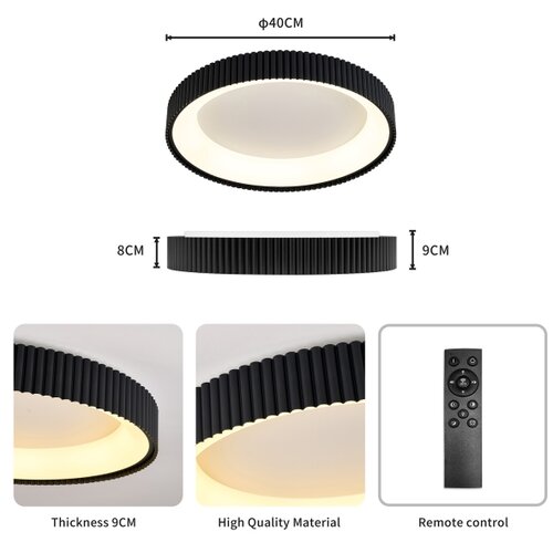  Brilagi - LED prigu&amp;scaron;iva stropno svetlo FALCON MODERN LED/30W/230V 40 cm crno +DO Slike