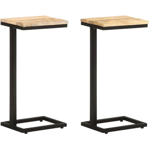 Furnova Stranske mizice 2 kosa 31,5x24,5x64,5 cm robusten mangov les, (21913804) Cene