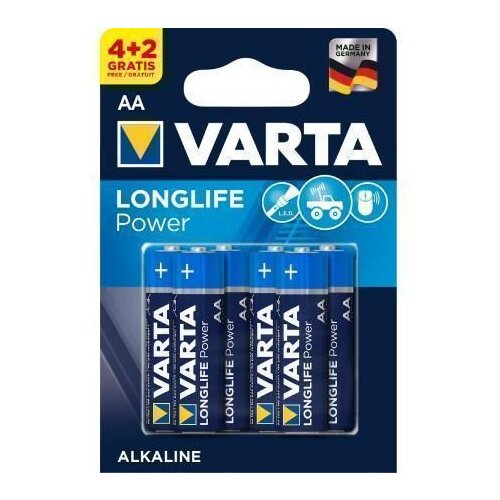 Varta Baterije High Energy 4+2 AA LR6 (4+2 kosov, 1,5 V) Slike