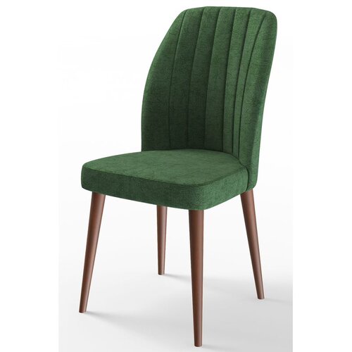 Hanah home set trpezarijskih stolica Etra 6 kom, kaki zelena tkanina Jerry, drvene noge boje oraha Cene