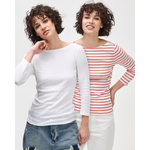 GAP Majica 2 Piece Rdeča Bela Slike