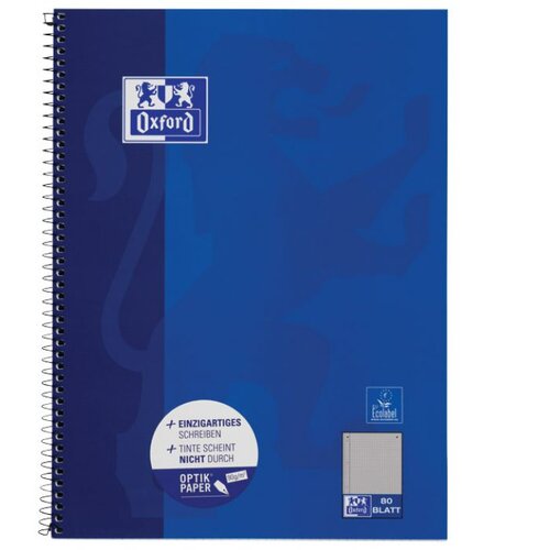  BLOK KOLEGIJ A4 PLUS KARO 80L PERFORACIJA PLUS 4RUPE CLASSIC OXFORD 100050358 PLAVI Slike