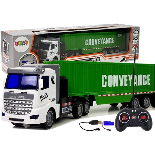 Lean_Toys Daljinsko voden zeleni dostavni tovornjak, (20381795) Slike