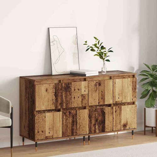  Komode 2 pcs Staro drvo 120 x 35 x 70 cm Konstruirano drvo Cijene