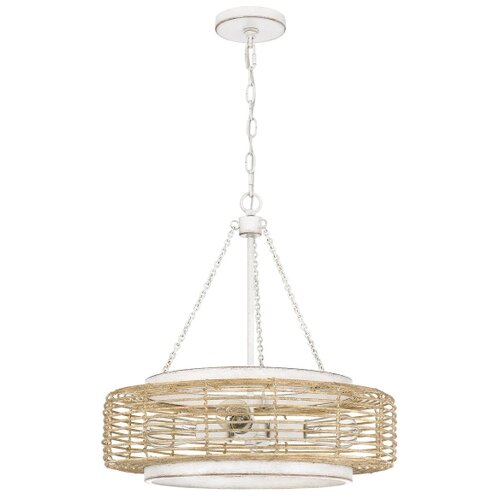  Quoizel QZ-WAYLON-4P-AWH - Viseći luster na lancu WAYLON 4xE27/60W/230V, prečnik 50,4 cm Slike