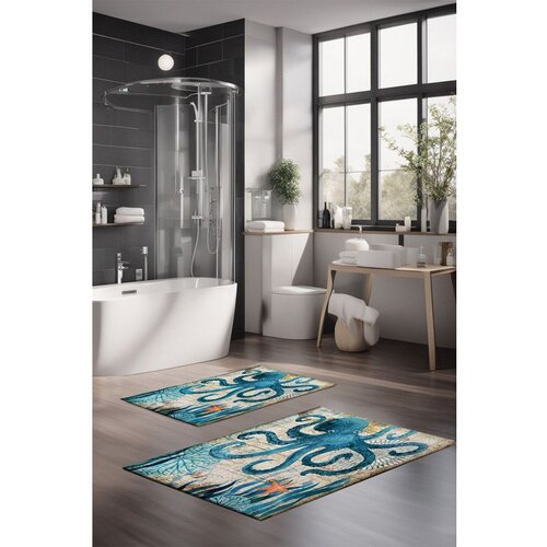  CT-5365 multicolor bathmat set (2 pieces) Cene
