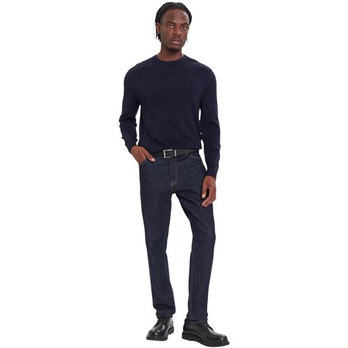 Calvin Klein Jeans Puloverji LS MERINO CREW LV04LB305G Modra Cene