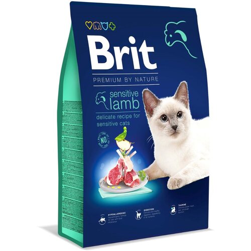 Brit Premium by Nature Cat Sensitive jagnjetina 1,5 kg Slike