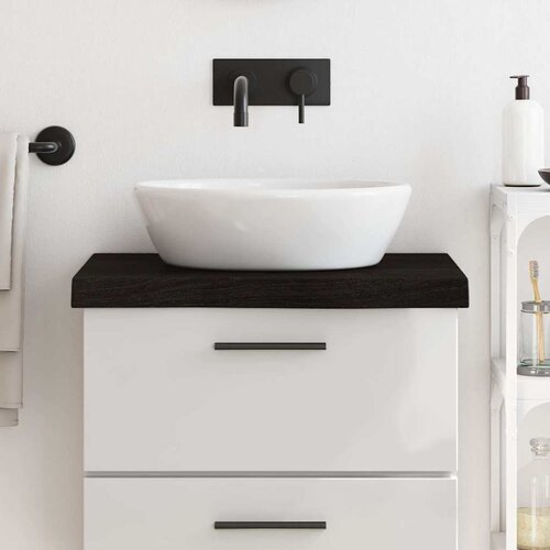  Kupaonska radna ploča tamnosmeđa 60x60x(2-6) cm masivno drvo Cijene