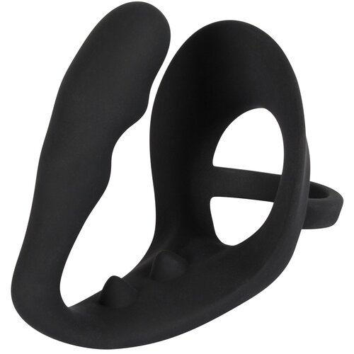 Black Velvets Silicone Cock Ring & Plug Cene
