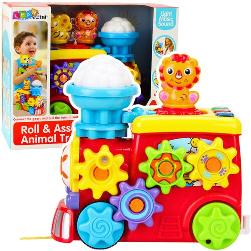 Interaktivna lokomotiva Lion - šarena Cijene