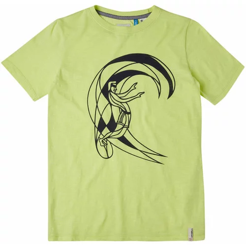 O'neill LB CIRCLE SURFER SS T-SHIRT Dječačka majica, svijetlo zelena, veličina