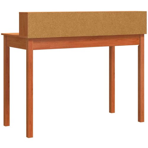  Stol s ladicama Vosak smeđa 110 x 50 x 93 cm Čvrsto borovo drvo - Vo&amp;scaron;tano smeđa Slike