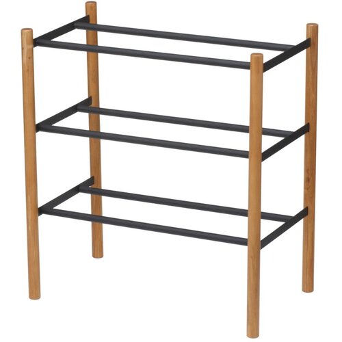 YAMAZAKI Crni/u prirodnoj boji metalni teleskopski ormarić za cipele – Cijene