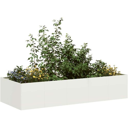 VidaXL Sadilnik Bela 200x80x40 cm Jeklo Slike