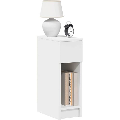 vidaXL Noćni ormarić s ladicom bijeli 20x36x60 cm Cijene