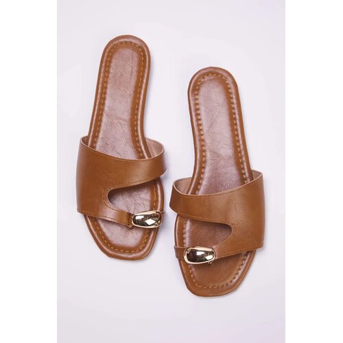 Trendyol Shoes ženske papuče Takss25Te00072, smeđe Cene