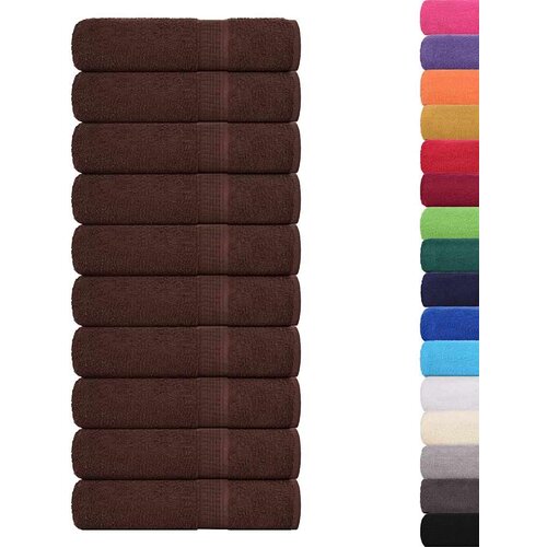  Ručnici z tu&amp;scaron;iranje 10 kom smeđi 70x140 cm 360 gsm 100% pamuk Slike