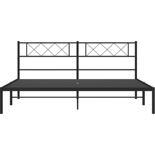  okvir za krevet s uzglavljem crni 180x200 cm Slike