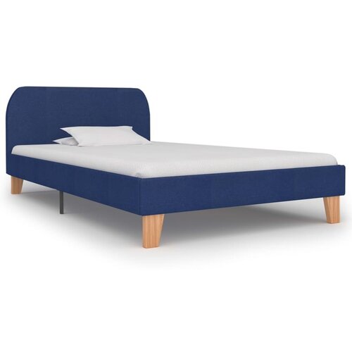  Posteljni okvir modro blago 90x200 cm Cene