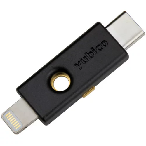 Yubico Varnostni ključ YubiKey 5Ci, USB-C in Lightning, črn