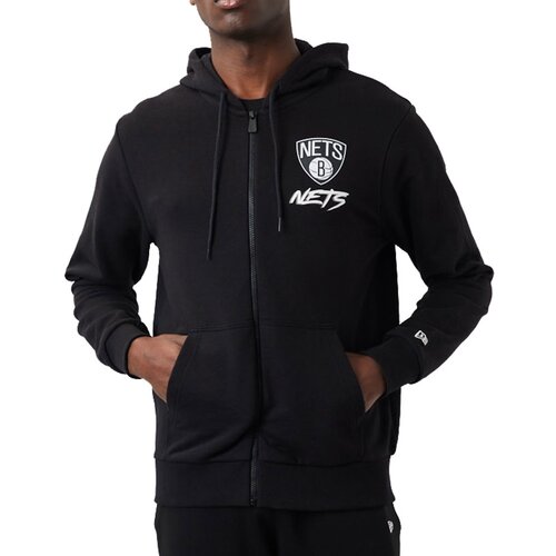 New Era muška Brooklyn Nets Script Graphic Zip majica sa kapuljačom Cijene