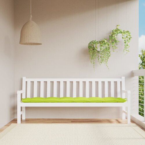  Jastuk za vrtnu klupu jarkozeleni 200x50x7 cm od tkanine Oxford Slike