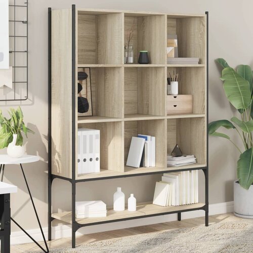 VidaXL Knjižna omara sonoma hrast 102x30x141,5 cm inženirski les Slike