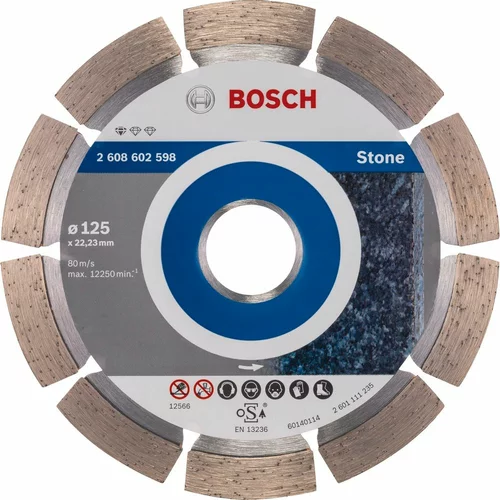 Bosch DIAMANTNA REZALNA PLOŠČA 125X22.23X1.6X10 MM ZA KAMEN