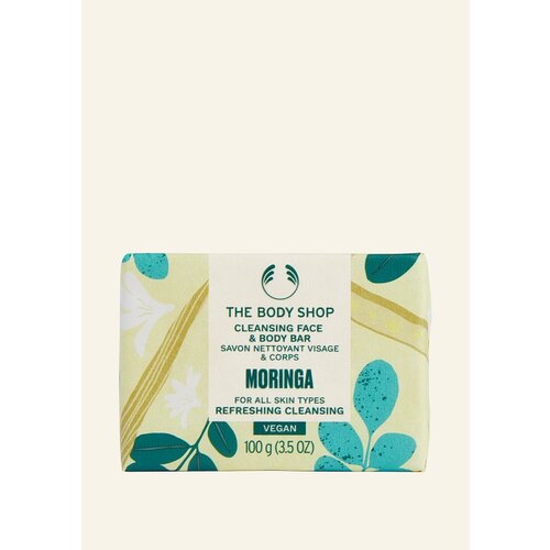 The Body Shop moringa Cleansing Face &amp;amp; Body Bar 100 G Slike