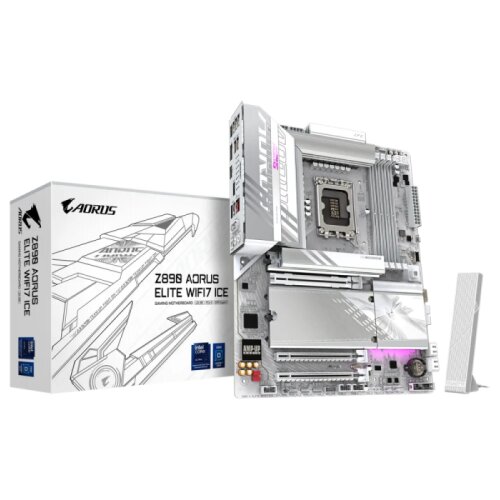 Gigabyte Z890 AORUS ELITE WIFI7 ICE, DDR5, SATA3, USB4, DP, 2.5GbE, WIFI 7, LGA1851 ATX Cene