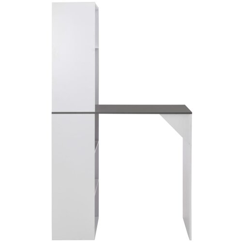  Barski stol s ormarićem bijeli 115 x 59 x 200 cm Slike
