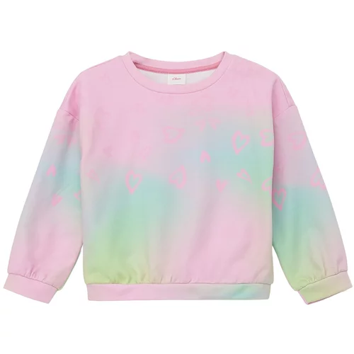 s.Oliver Sweater majica akvamarin / neonsko zelena / roza