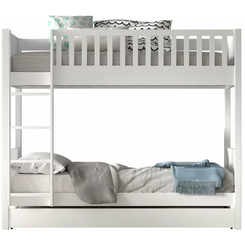 Vipack Bela pograd otroška postelja iz masivnega bora s prostorom za shranjevanje 90x200 cm SCOTT –