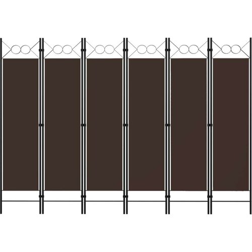 Sobna pregrada sa 6 panela smeđa 240 x 180 cm Slike